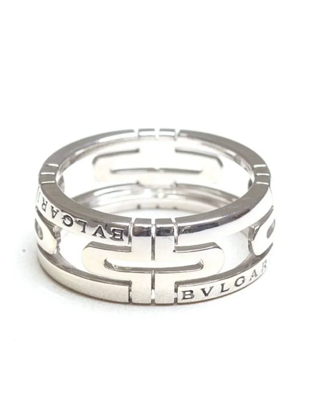 Bvlgari Parentesi Ring 18K White Gold 56